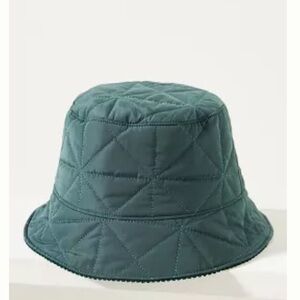 Anthro WYETH QUILTED BUCKET HAT Style No.  95205415 DARK TURQUOISE